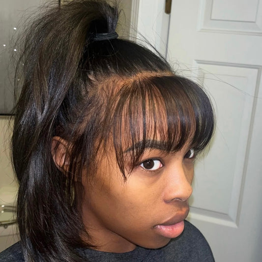 NEW! MLB HD LACE FRINGE BANG PIECE