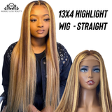 13X4 HIGHLIGHT STRAIGHT WIG - (HD LACE)