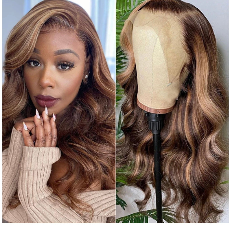 13X4 HIGHLIGHT OMBRE WIG - BODY WAVE (HD LACE)